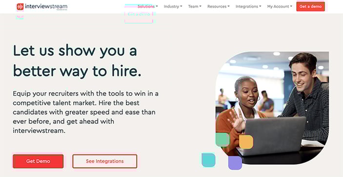 Intreviewstream webpage